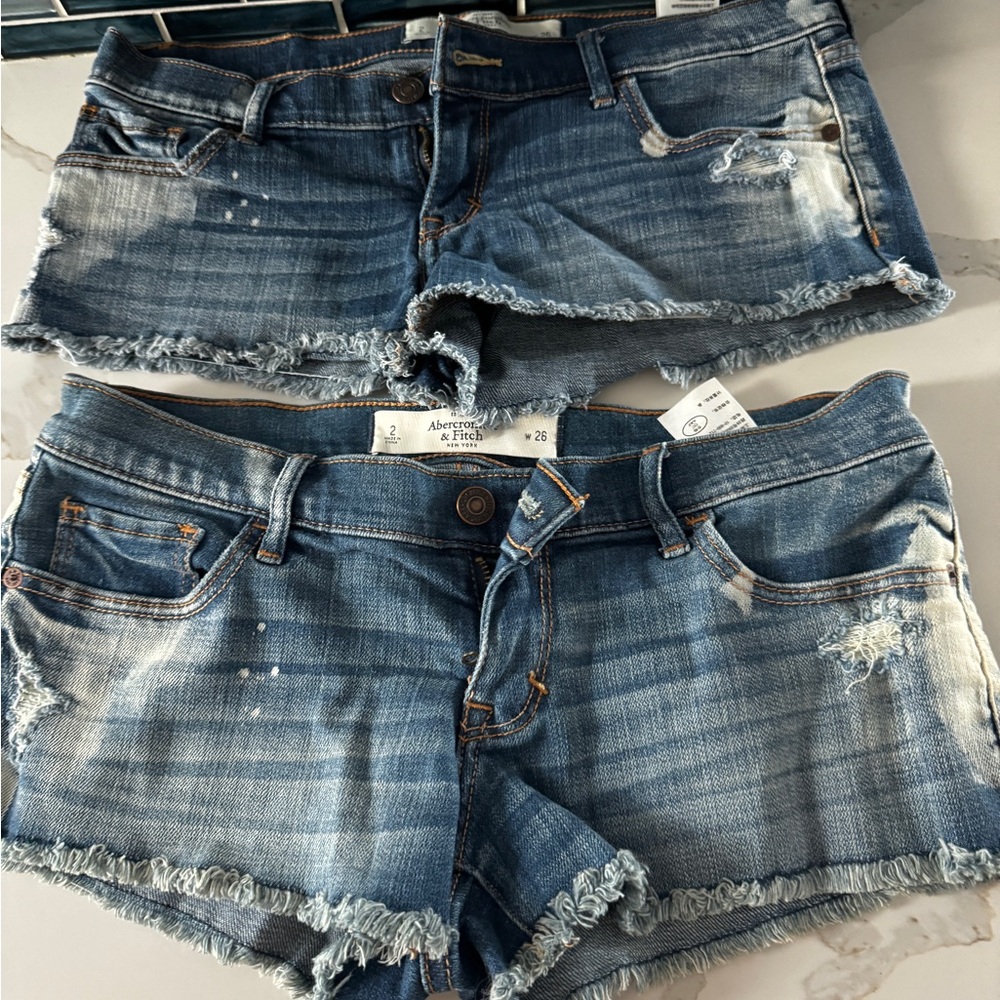 Abercrombie and fitch low rise shorts